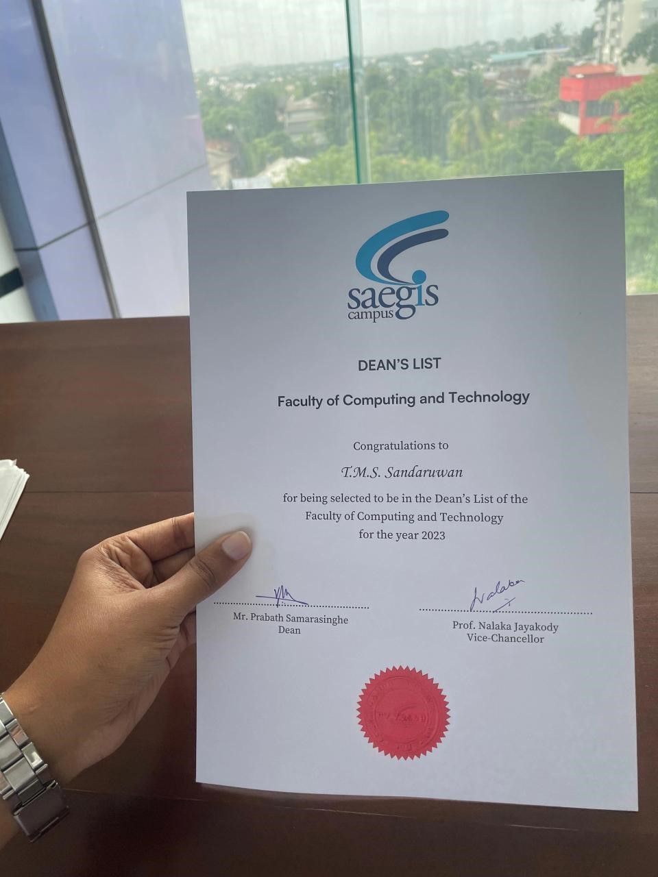 Dean list